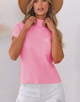Calliope Knit Short Sleeve Sweater