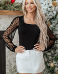 Paulina Ribbed Square Slim Top