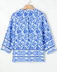 Anne 4 Sleeve Tied Blouse