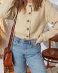 Sofia Front Cropped Cardigan Sweater