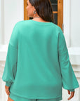 Naomi Drop Shoulder Pullover PLUS Top