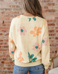 Floral Mineral Wash French Terry Sweatshirt