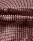 Mineral Wash Buttoned Polo Collar Knit Sweater