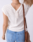 Miracle Back Short Sleeve Sweater