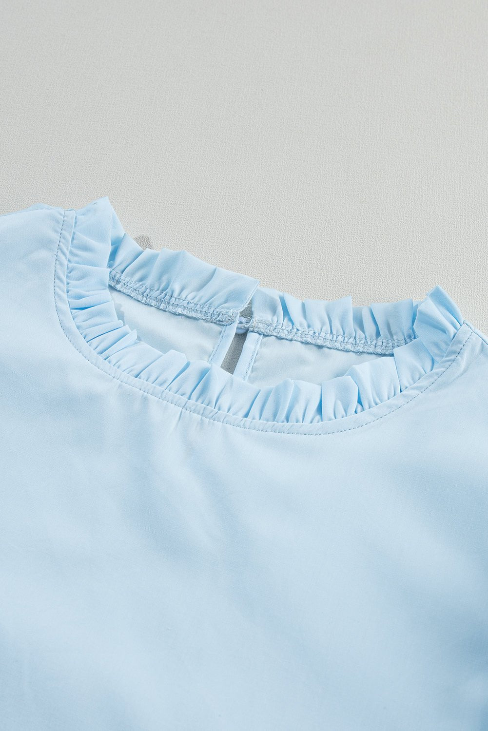Jessie Layered Ric Rac Cap Sleeve Filled Neck Blouse