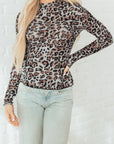 Seraphina Mock Mesh Long Sleeve Top