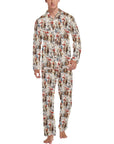 Western Cowboy Santa Christmas Men's Pajamas