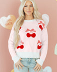 Nevaeh Pattern Drop Shoulder Sweater