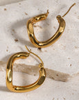 Zyla Spiral Stainless Steel Earrings