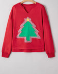 Taraette Patched Drop Shoulder Sweatshirt