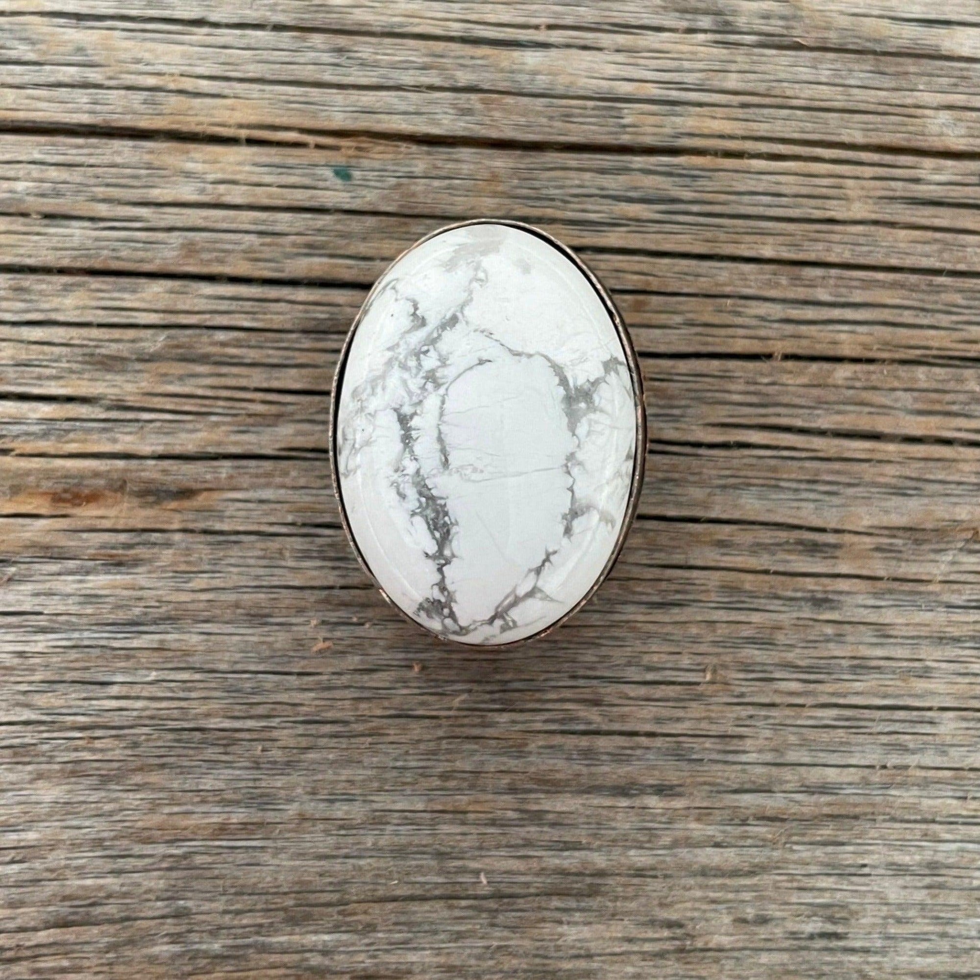 White Cabochon Western Concho 1" CABWT