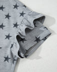 Star Ruffle Tiered Short Sleeve T-Shirt