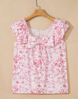 Aya Bow Back Square Blouse