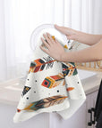 Southwestern Feathers Set of 2 Dish Towels Made in America