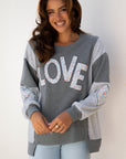 Payton Uneven Hem Chic Sweatshirt