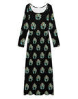 Baha Ranch Turquoise Naja Long Sleeve Jumpsuit