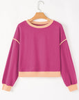Violeta Loose Pullover and Lace-up Waist Skort Set