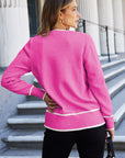 Hadlee Color Contrast Side Cardigan