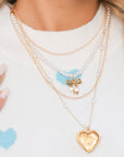 Ocean Pearl Beading Multilayer Necklace
