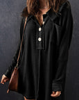Nina Waffle Knit Long Sleeve Top