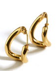 Zyla Spiral Stainless Steel Earrings