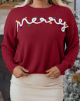 Jade Christmas Drop Shoulder Sweater