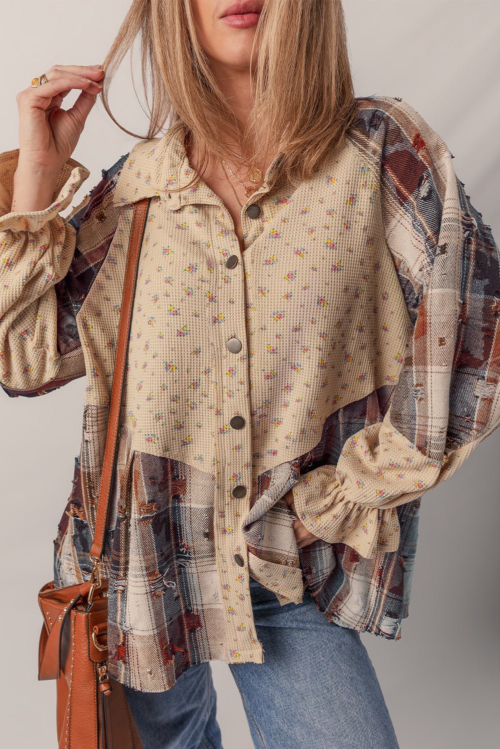 Emma Sleeve Waffle Knit Shacket