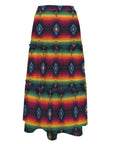 Baha Ranch Colores De Mexico Serape Maxi Prairie Skirt
