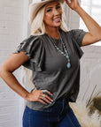 Yasmin Layered Ruffle Short Sleeve Top