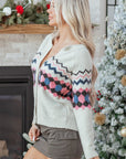 Aria Stripe Geometric Up Sweater