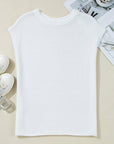 Jemma Sweater Tee with Side Slits