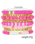 Dallas Beaded Elastic Bracelet Set