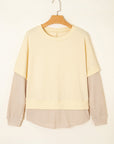 Evajira Two Piece Patchwork Sweatshirt