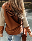 Daphne Sleeves Patchwork Colorblock Hoodie