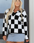 Amelia Drop Shoulder Knit Sweater