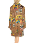 Baha Ranch Vintage Cowgirl Collage Bath Robe