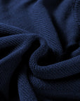 Solid Front Seam Drop Shoulder Sweater