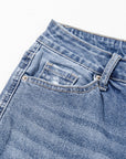 Laylani Distressed Hem Flared Jeans