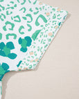 Azalea Print Short Sleeve Blouse