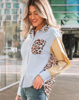 Aleia Chest Cuffed Sleeve Shirt