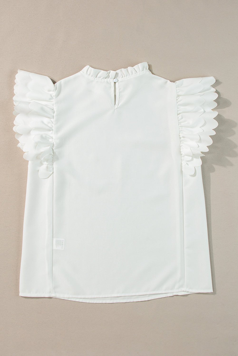 Milan Scalloped Ruffle Sleeve Top