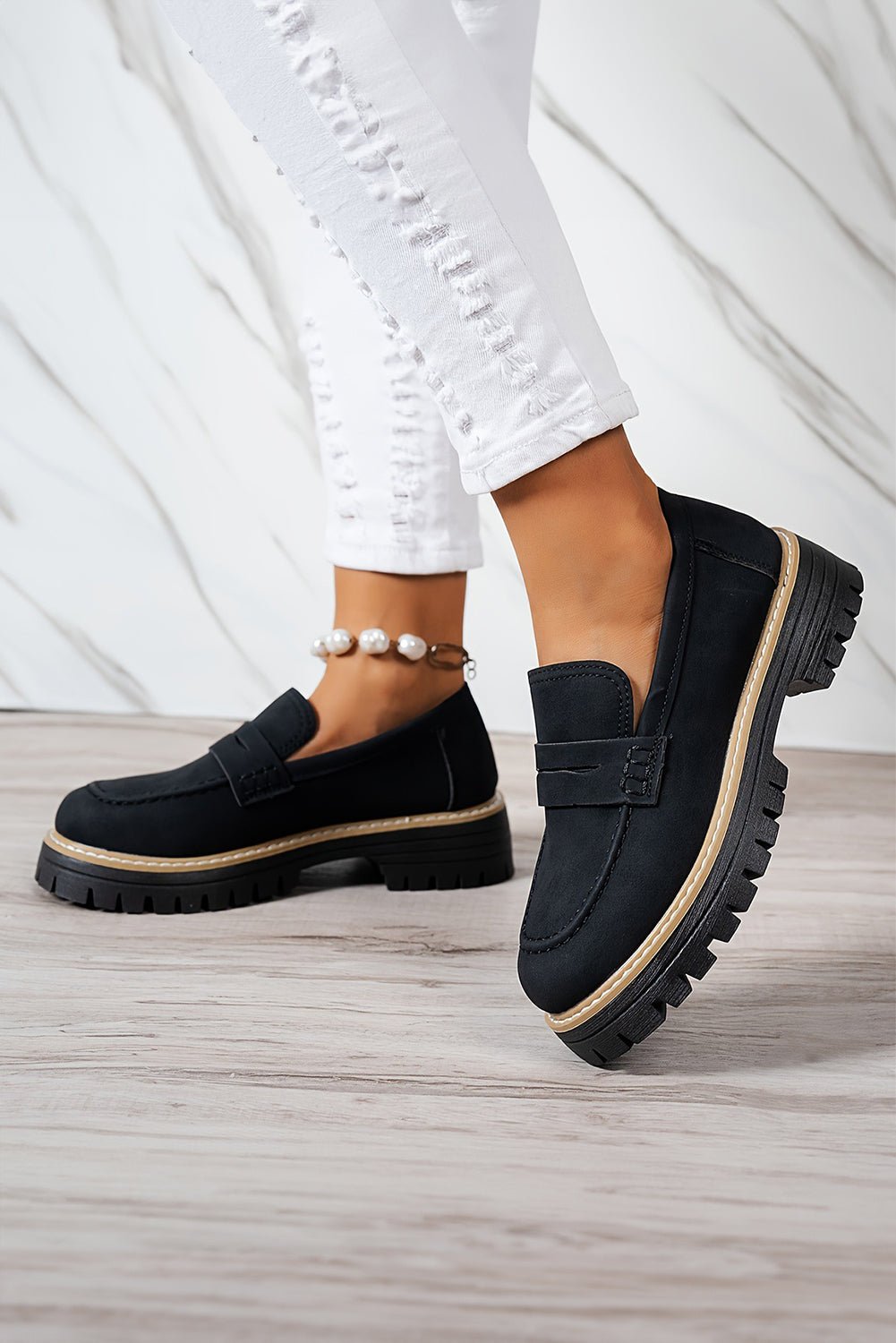Lyra Slip On Chunky Loafers