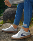 Elizabeth Leather Lace Up Sneakers
