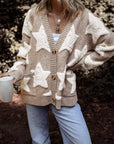 Clare Sherpa Star Cardigan
