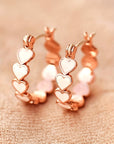 Heart Shape Small Hook Earrings