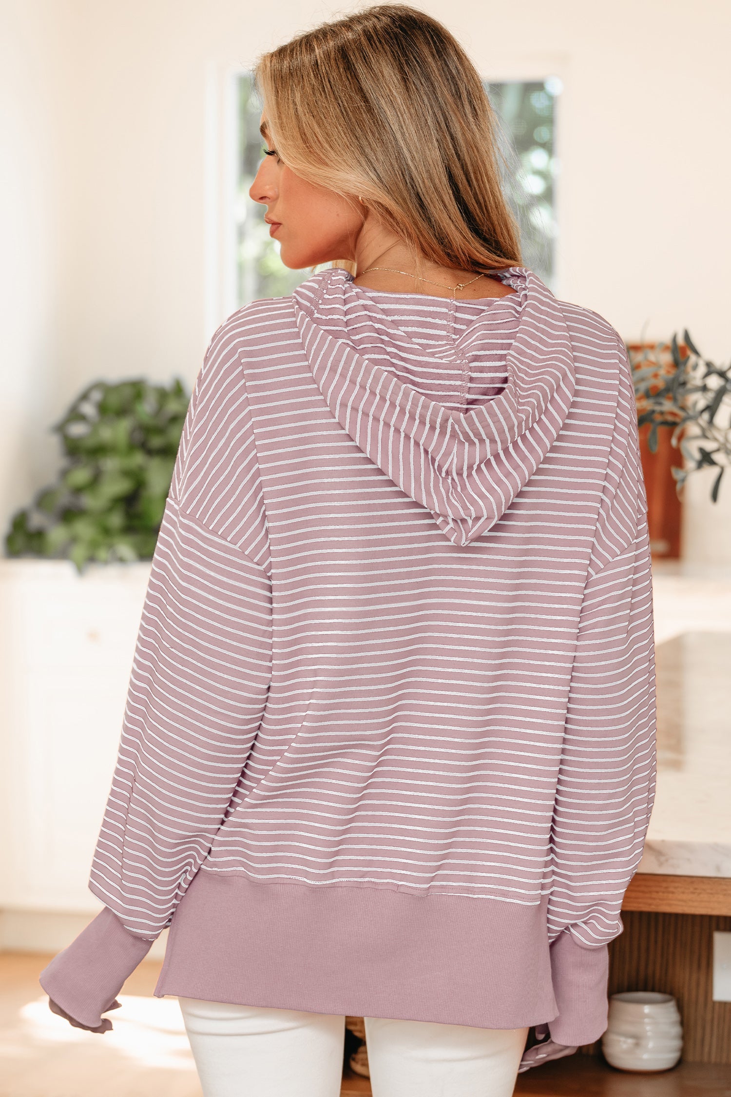 Addilyn Shoulder Loose Fit Hoodie