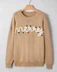 Theresa Detail Christmas Dolman Sweater