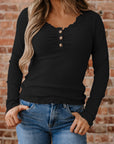 Waverly Sleeve Ribbed top Long Sleeve Top