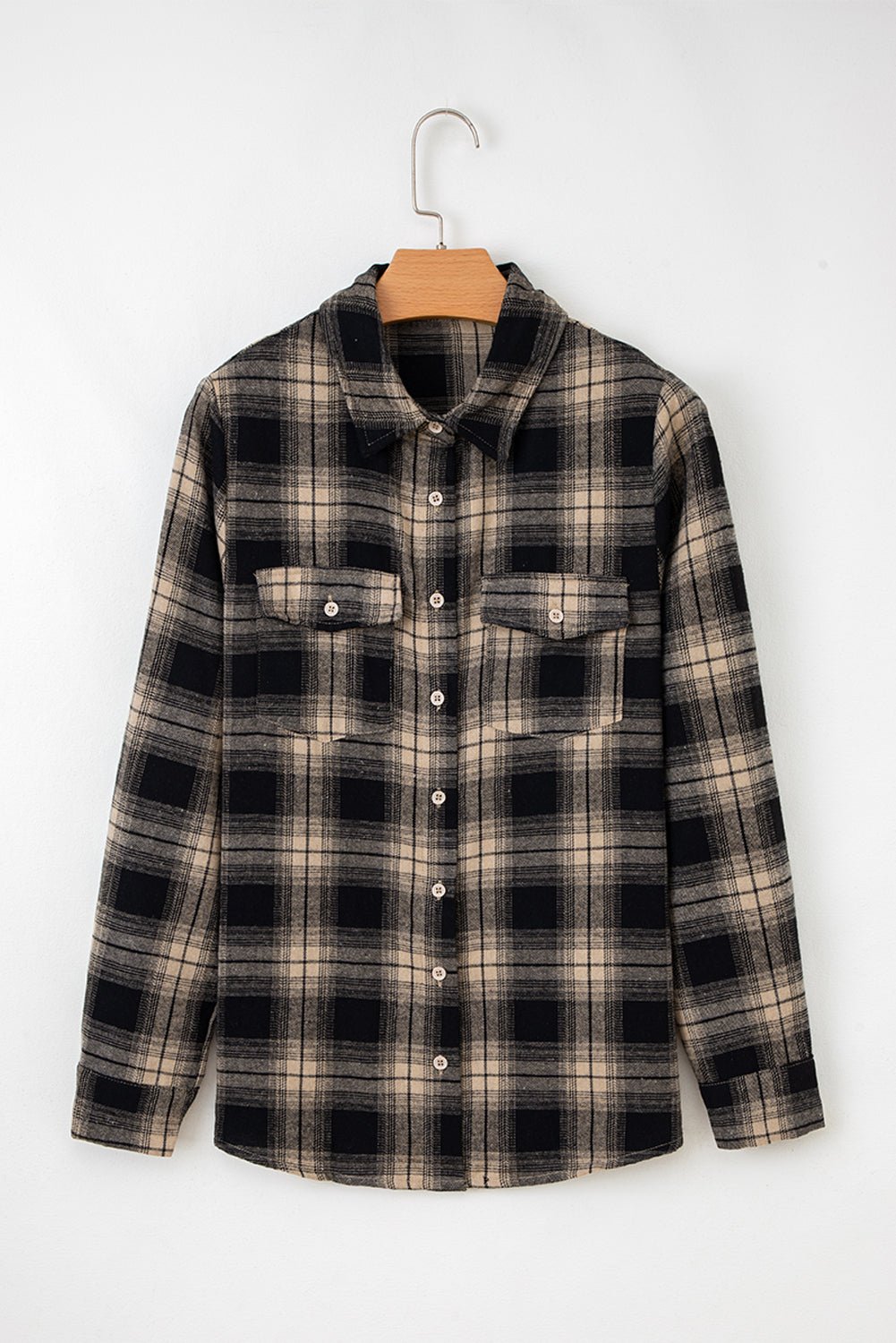 Meredith Double Flap Brushed Shacket