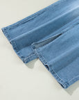 Dream Slit Leg Straight Jeans